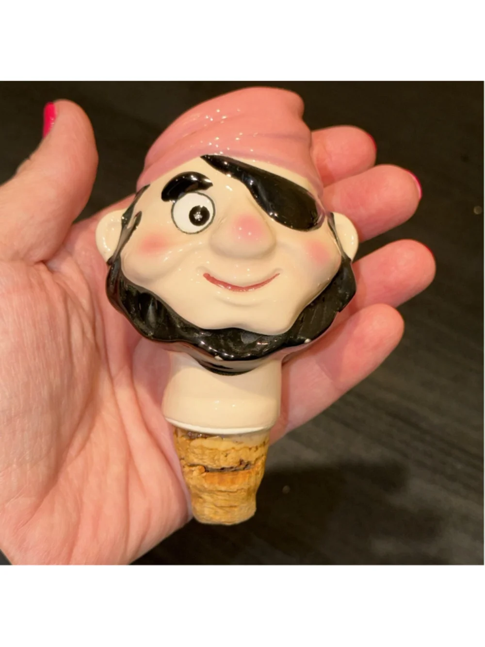 Lego Leo Goldman 1960 Kitschy Pirate Gin Bottle Decanter Japan MCM Rare Vtg Bar